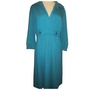 Suzi Chin Twist Tab Ponte Knit Dress - Size 8